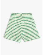 KOTON Pantaloni scurti striat cu dungi - Verde deschis/Alb murdar