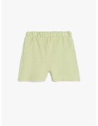 KOTON Pantaloni scurti texturati cu talie elastica - Verde fistic
