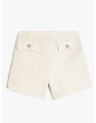 KOTON Pantaloni scurti texturati din amestec de bumbac - Crem