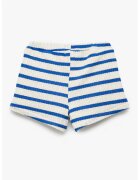 KOTON Pantaloni scurti tricotati cu model in dungi - Alb/Albastru royal