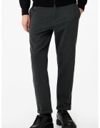 KOTON Pantaloni slim-fit cu talie cu snur - Gri antracit