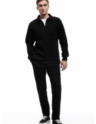 KOTON Pantaloni slim fit - Negru