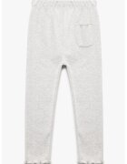 KOTON Pantaloni tricotati fin cu talie elastica - Gri deschis melange
