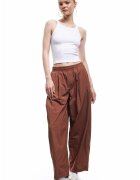 KOTON Pantaloni uni relaxed fit cu talie medie - Maro scortisoara