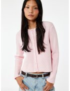 KOTON Pulover lejer cu nasturi - Roz pastel