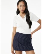 KOTON Pulover polo slim fit - Alb