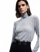 KOTON Pulover slim fit cu guler inalt - Gri deschis