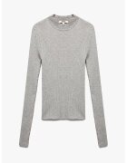 KOTON Pulover uni slim fit - Gri melange