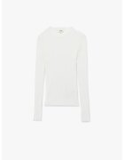 KOTON Pulover uni slim fit tricotat - Alb murdar