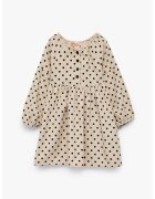 KOTON Rochie din bumbac cu buline - Negru/Maro nisip