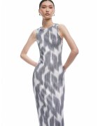 KOTON Rochie maxi fara maneci - Gri deschis