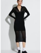 KOTON Rochie midi cu aspect semitransparent - Negru