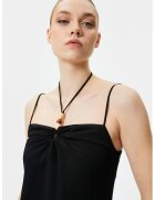 KOTON Rochie midi cu slit lateral - Negru