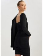 KOTON Rochie mini cambrata cu model uni - Negru