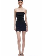 KOTON Rochie scurta cu model uni - Negru