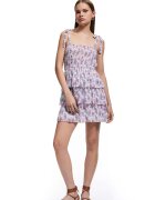 KOTON Rochie stratificata cu model floral - Lila