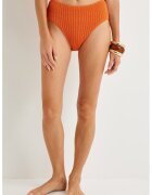 KOTON Slip texturati cu talie inalta - Portocaliu mandarina