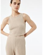 KOTON Top crop striat - Maro nisip