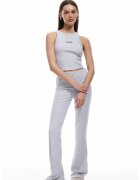 KOTON Top de pijama striat - Gri deschis melange