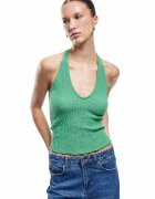 KOTON Top halter texturat - Verde