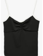 KOTON Top slim fit cu bretele subtiri - Negru