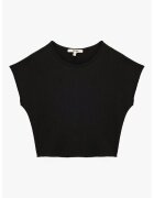 KOTON Tricou cu decolteu rotund si model uni - Negru