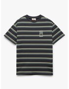KOTON Tricou cu model in dungi - Negru/Galben pal/Albastru