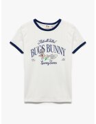 KOTON Tricou cu model text - Albastru inchis/Alb murdar