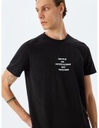 KOTON Tricou cu text - Negru