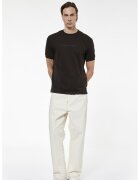 KOTON Tricou de bumbac cu imprimeu text - Maro inchis