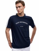 KOTON Tricou de bumbac cu text - Albastru ultramarin