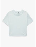 KOTON Tricou din bumbac cu aplicatii funde - Alb/Albastru pal