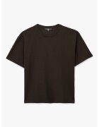 KOTON Tricou din bumbac cu model uni - Maro inchis