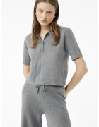 KOTON Tricou polo cu detalii contrastante - Gri cenusiu