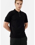 KOTON Tricou polo cu fermoar scurt