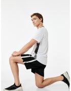 KOTON Tricou regular-fit cu model uni - Alb
