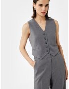 KOTON Vesta crop cu nasturi - Gri inchis