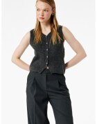 KOTON Vesta crop tricotata - Gri inchis