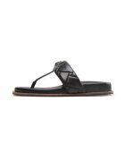 Kurt Geiger Slapi dama Kensington T-Bar Chunky - piele ecologica - negru - Negru