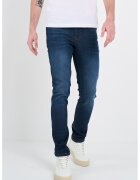 KVL by KENVELO Blugi slim fit cu talie medie - Bleumarin
