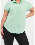 KVL by KENVELO Camasa de bumbac cu maneci scurte - Verde deschis