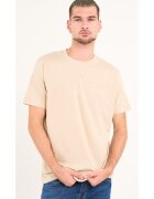 KVL by KENVELO Kenvelo - Tricou barbat cu maneca scurta ( CEMENT - Material: Bumbac - Bej