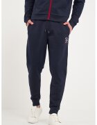 KVL by KENVELO Pantaloni conici de trening cu snur - Rosu/Bleumarin
