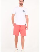 KVL by KENVELO Pantaloni scurti din amestec de bumbac cu snur - Coral