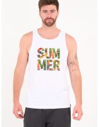 KVL by KENVELO Top cu imprimeu text - Alb