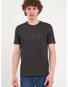 KVL by KENVELO Tricou din bumbac cu imprimeu text - Gri antracit
