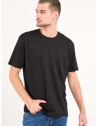 KVL by KENVELO Tricou lejer cu model uni - Negru