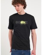 KVL by KENVELO Tricou slim-fit din bumbac - Negru/Verde lime