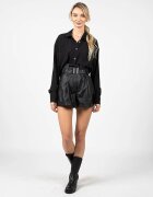 LA HAINE INSIDE US Pantaloni scurti din piele ecologica Los Angeles -
