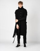 LA HAINE INSIDE US Poncho tricotat cu nasturi decorativi Funk -